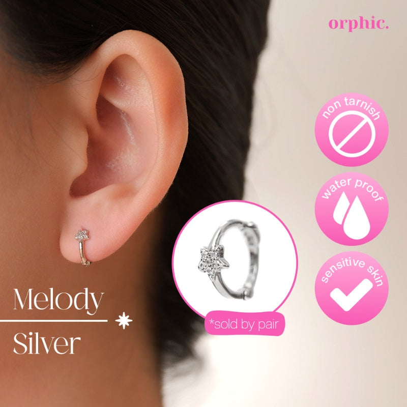 Huggie Hoop Earrings Silver #2