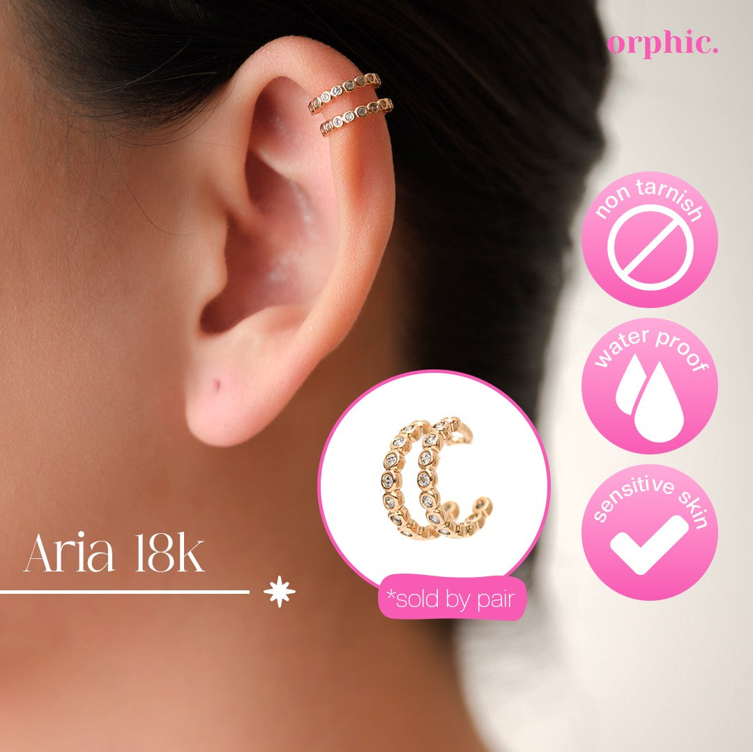 Ear Cuffs 18k Gold Plated