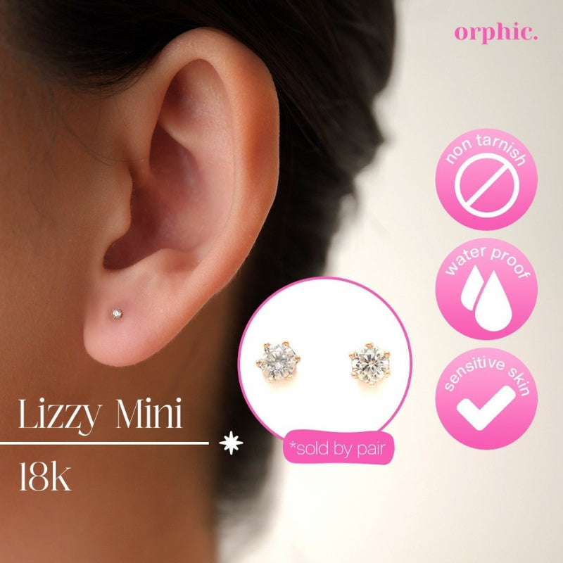 Stud Earrings 18k Gold #1