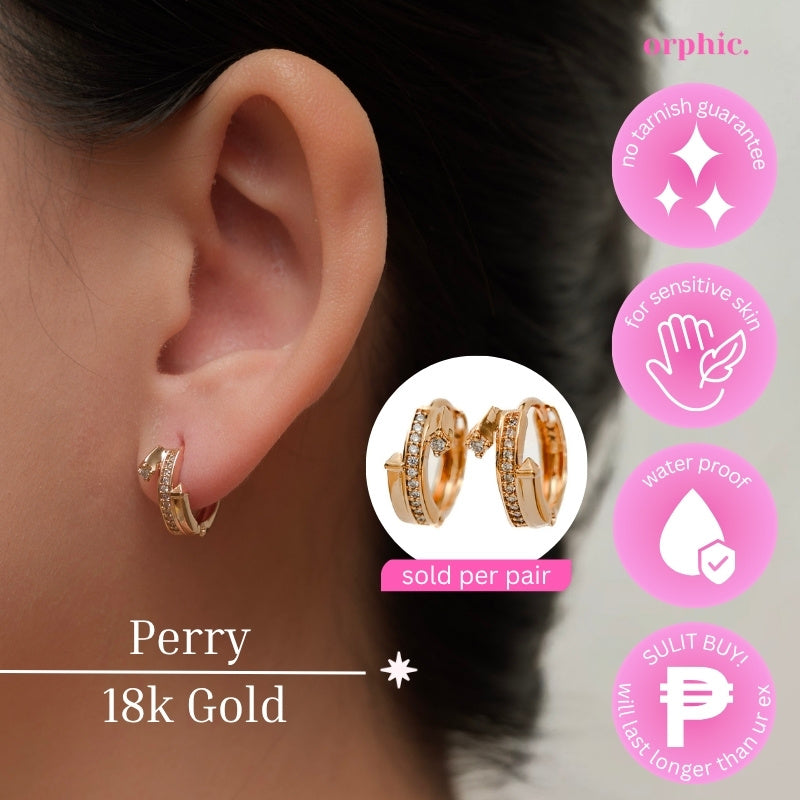 Hoop Earrings 18k Gold Plated #2