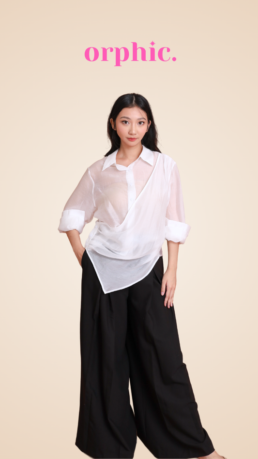 orphic. wear Mei Comfy-Chic Collared Cover-Up and Pants Set