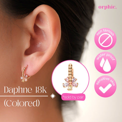 [2/2] Hoop Earrings 18k Gold Plated - Daphne / 18k Gold