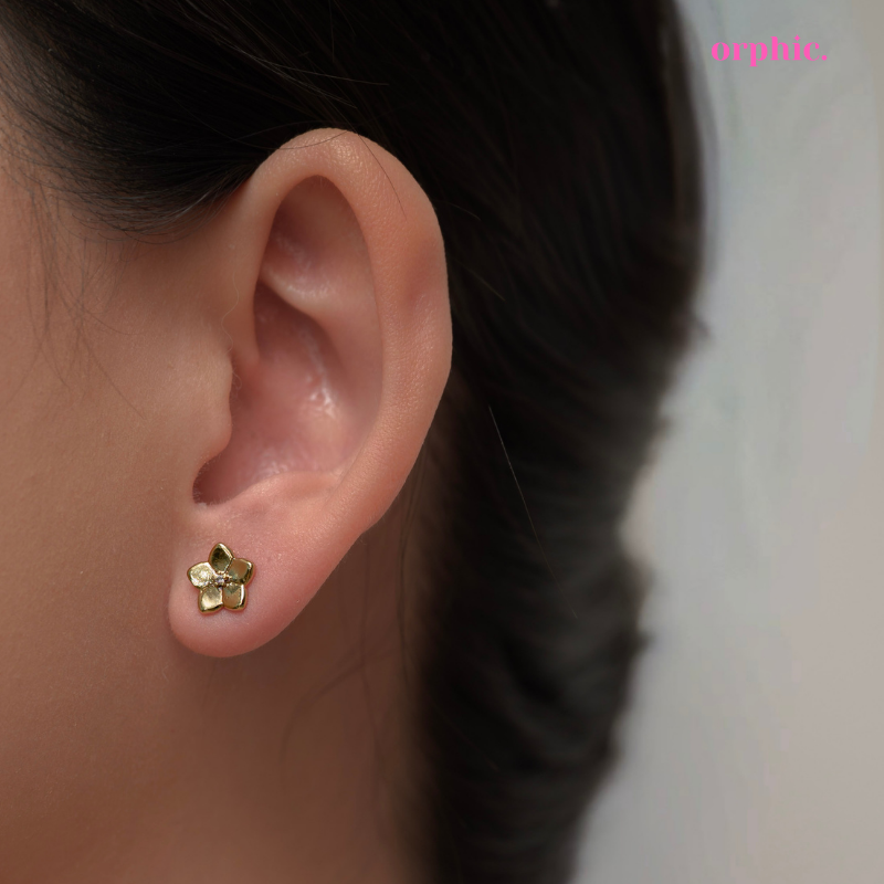 Maui 14k Gold Earring Necklace Set