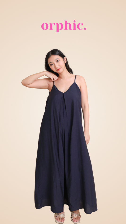 orphic. wear Kris Pleated Spaghetti Strap Dress and Button down Coverup