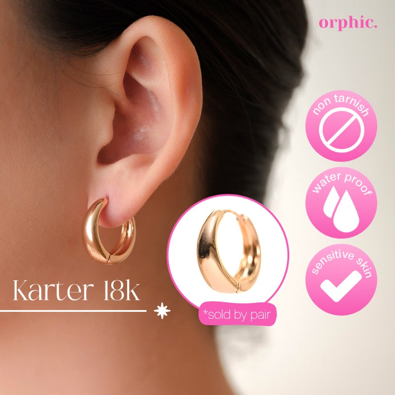 Hoop Earrings 18k Gold Plated #2