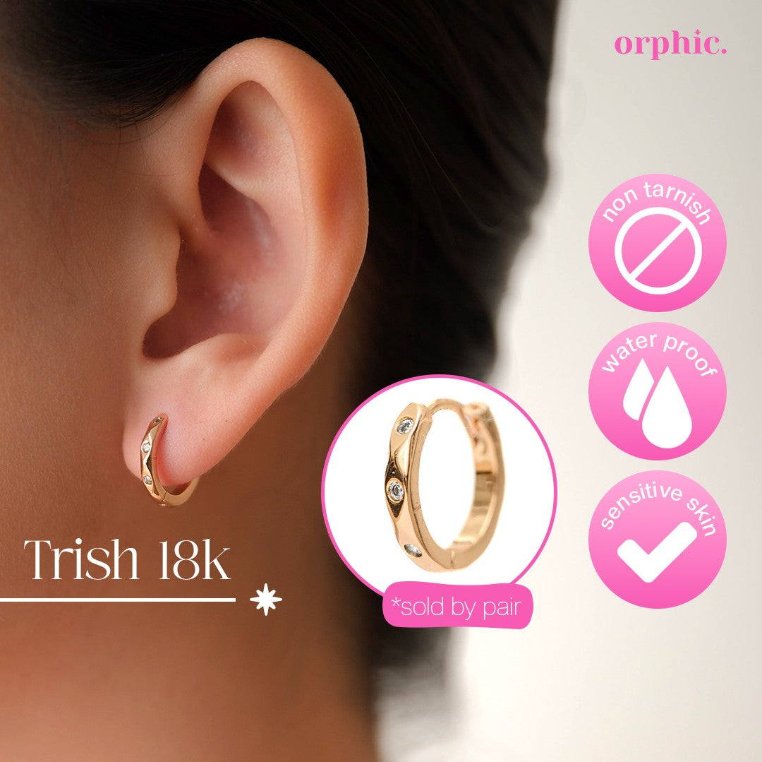 Archive Edit: Last Chance Non-Tarnish & Hypoallergenic Earrings 18k Gold Plated