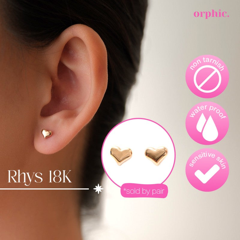 Stud Earrings 18k Gold #1