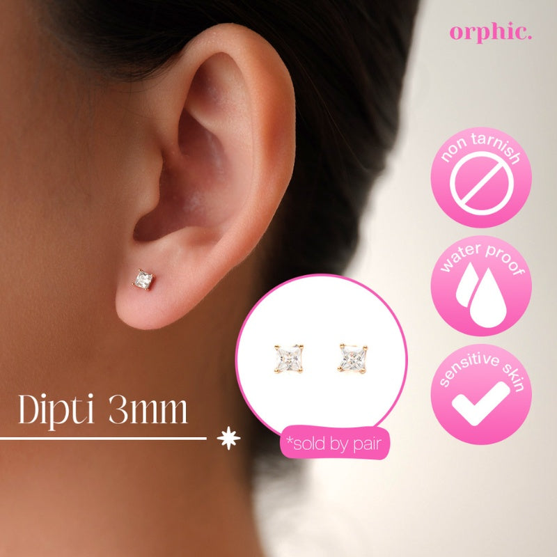 Stud Earrings 18k Gold #1