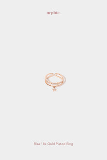  Risa 18k Gold Plated Ring