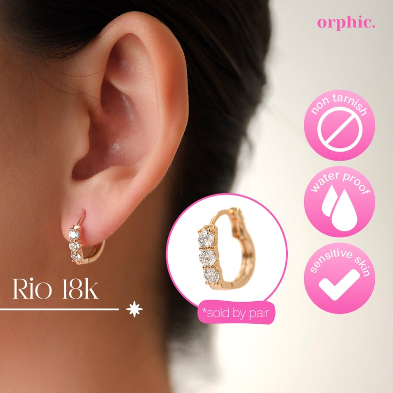 Hoop Earrings 18k Gold Plated #2