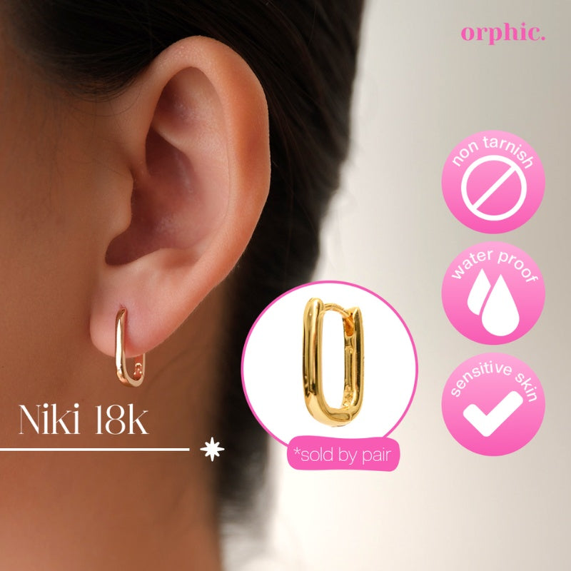 Hoop Earrings 18k Gold Plated #1