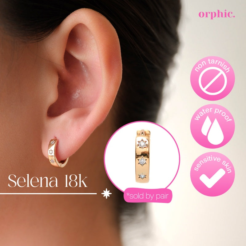 Hoop Earrings 18k Gold Plated #2