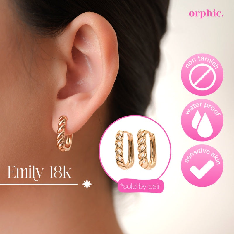 Hoop Earrings 18k Gold Plated #1