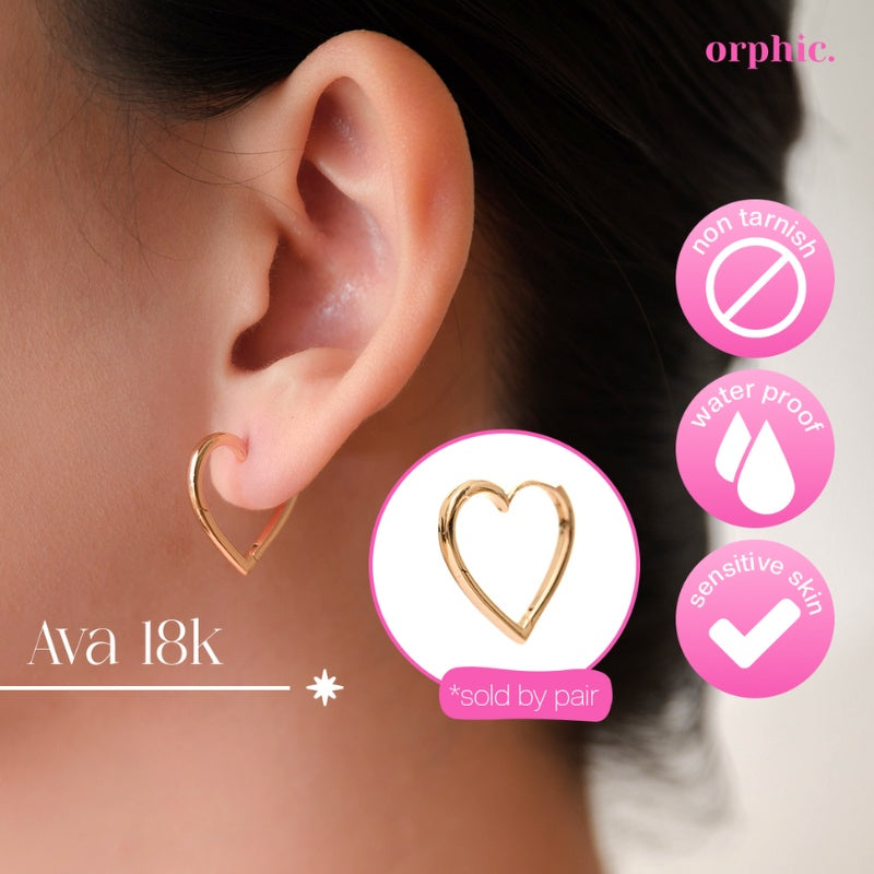 Hoop Earrings 18k Gold Plated #1