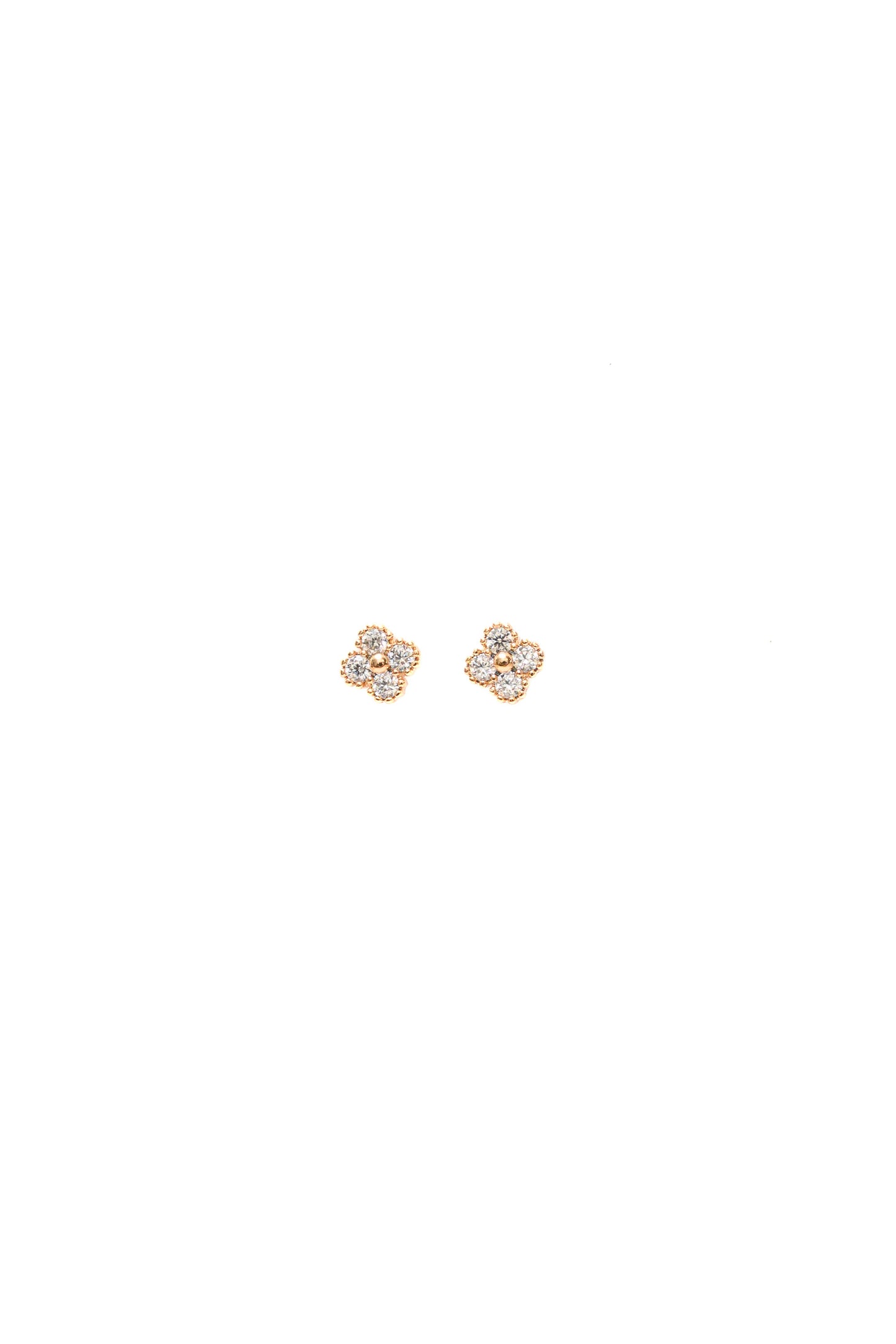 Eloise Stud Earrings in Silver and Gold (White Gold Plated and 18k Gold Plated)