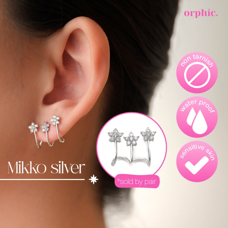Stud Earrings Silver #2
