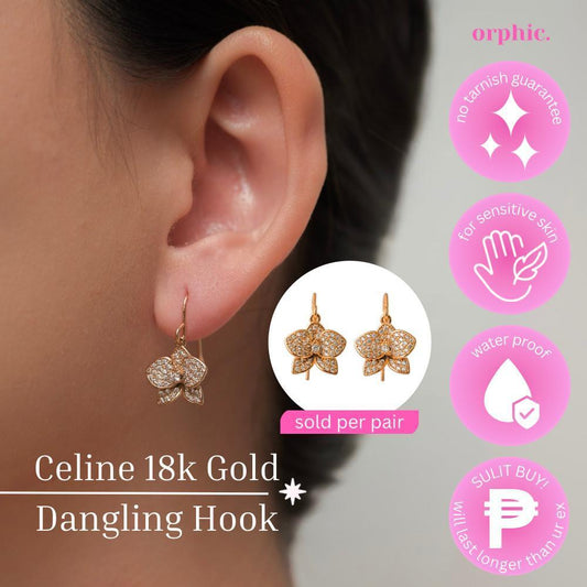 Celine 18k Gold Plated Hook