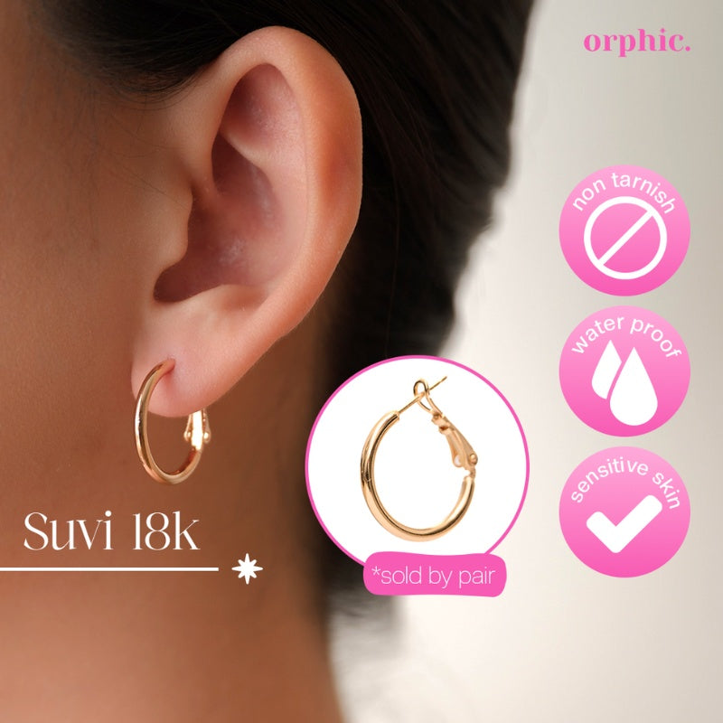 Hoop Earrings 18k Gold Plated #1