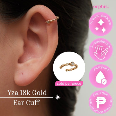 Ear Cuffs 18k Gold Plated - Yza / 18k Gold