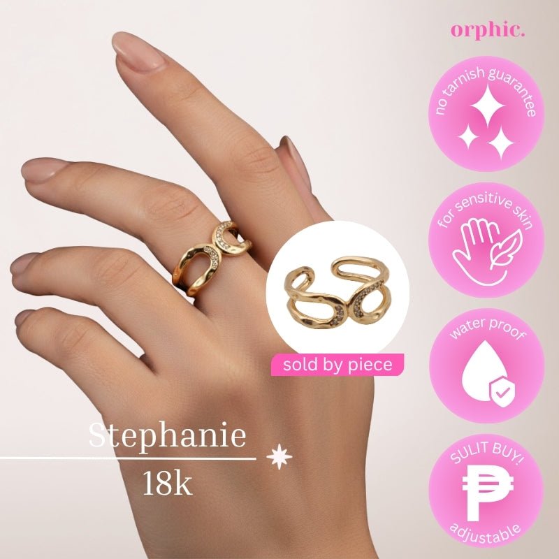 2026 Collection - Stackable Gold Adjustable Rings 18k Gold Plated