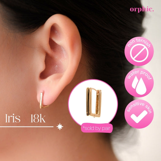 Huggie Hoop Earrings 18k Gold Plated #1