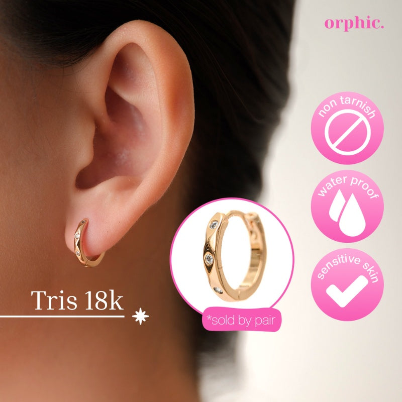 Hoop Earrings 18k Gold Plated #2