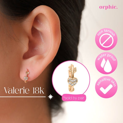 [2/2] Huggie Hoop Earrings 18k Gold Plated - Valerie / 18k Gold