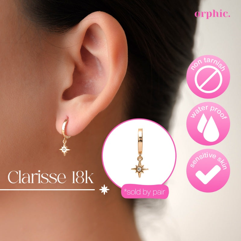 Dangling Earrings 18k Gold Plated