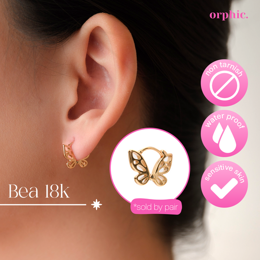 Bea Ear Hugger Hoop (18k Gold Plated)