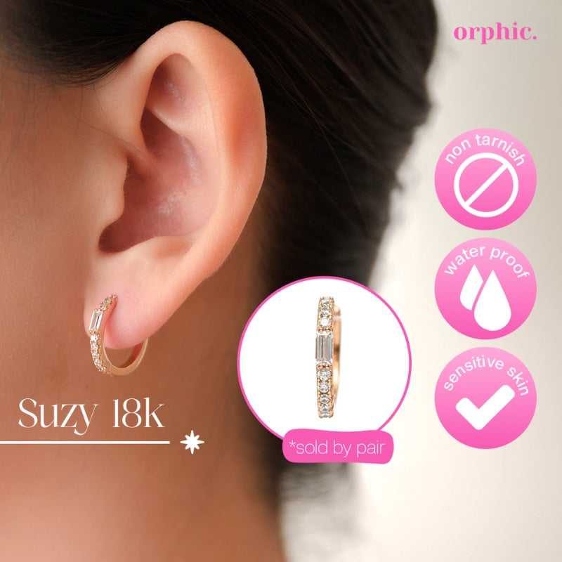 Hoop Earrings 18k Gold Plated #2