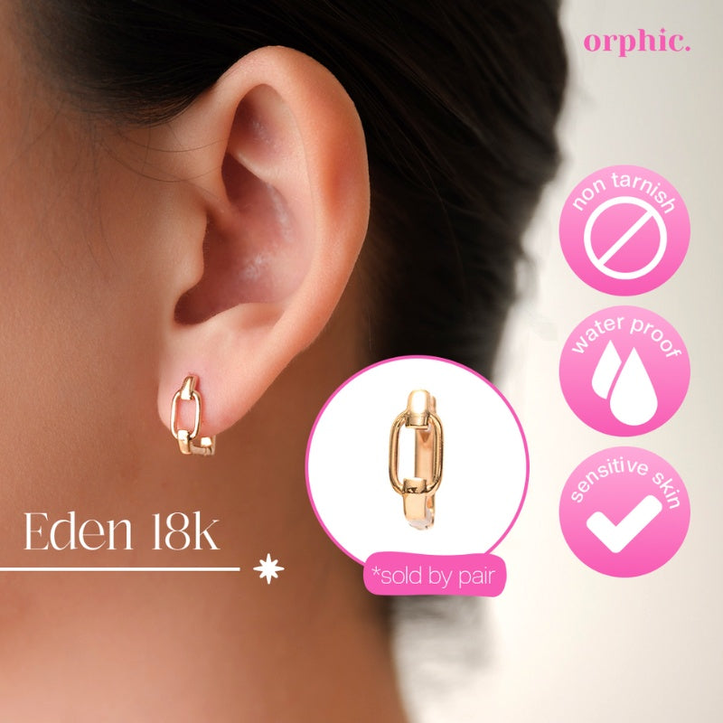 Hoop Earrings 18k Gold Plated #1