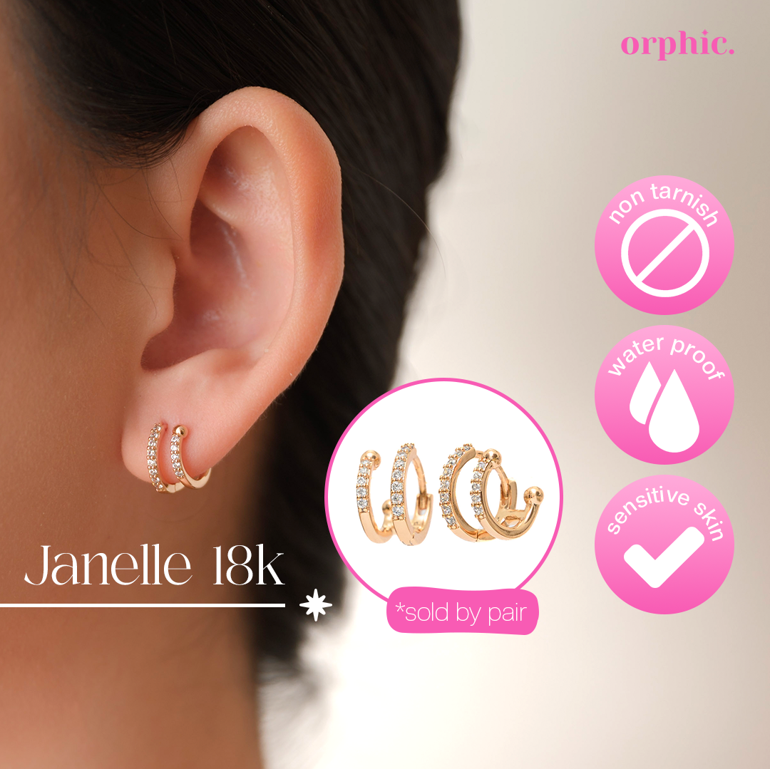 Double Piercing Illusion Earrings