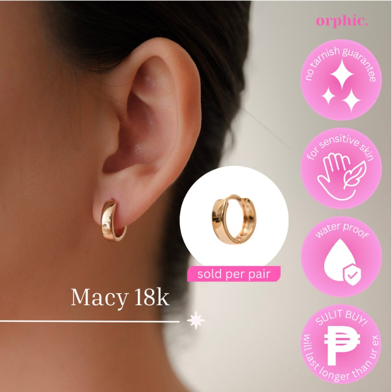 Hoop Earrings 18k Gold Plated #1