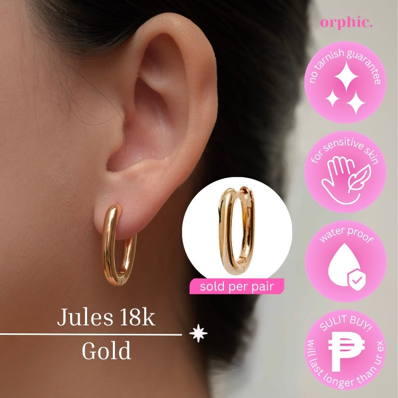 Hoop Earrings 18k Gold Plated #2