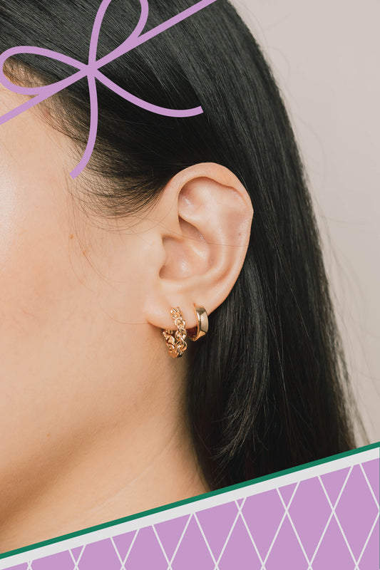 Hope 18k Gold Plated Earring Set