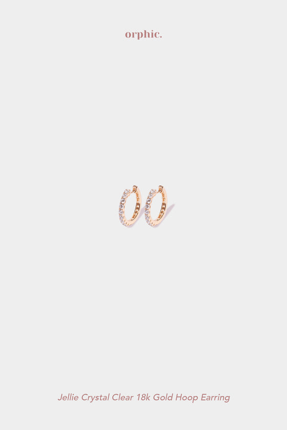 Jellie 18k Gold Plated Hoop Earring