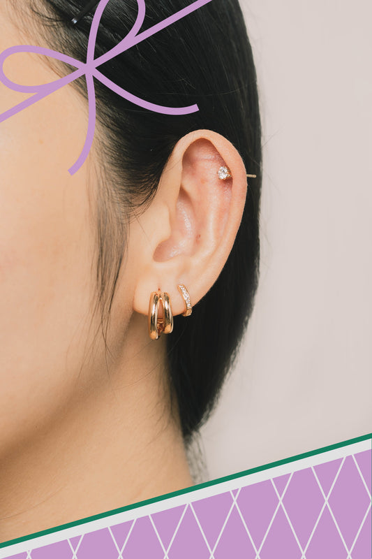 Kate 18k Gold Plated Earring Set
