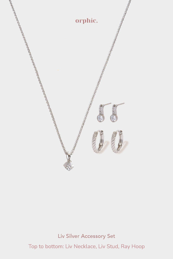 Liv Silver Plated Accessory Set