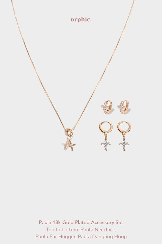 Paula 18k Gold Plated Accessory Set