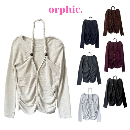 Chloe Beaded Pseudo Double Top