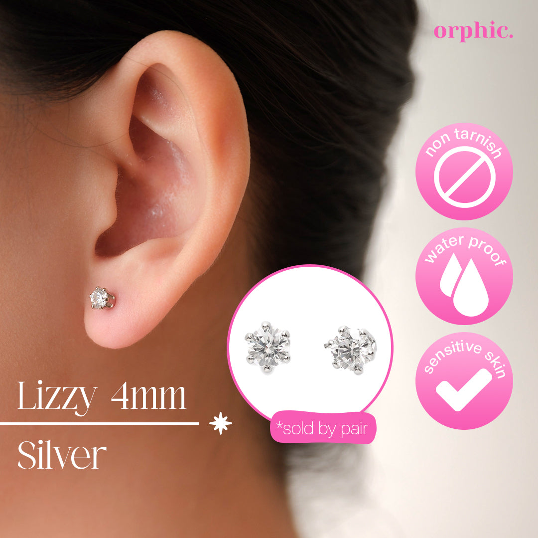 Archive Edit: Last Chance Non-Tarnish & Hypoallergenic Earrings Silver (White Gold Plated)