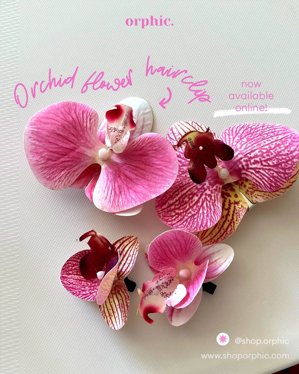 Orchid Hairclamp