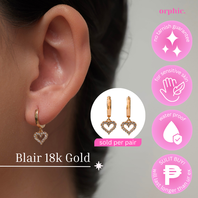 Dangling Earrings 18k Gold Plated