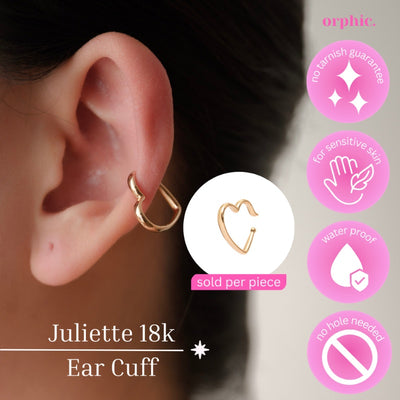 Ear Cuffs 18k Gold Plated - Juliette / 18k Gold