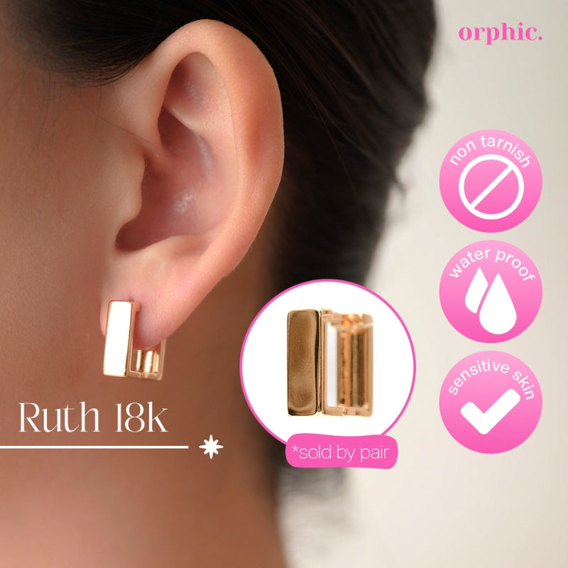 Hoop Earrings 18k Gold Plated #1