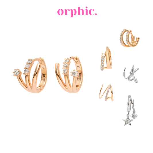 Double Piercing Illusion Earrings