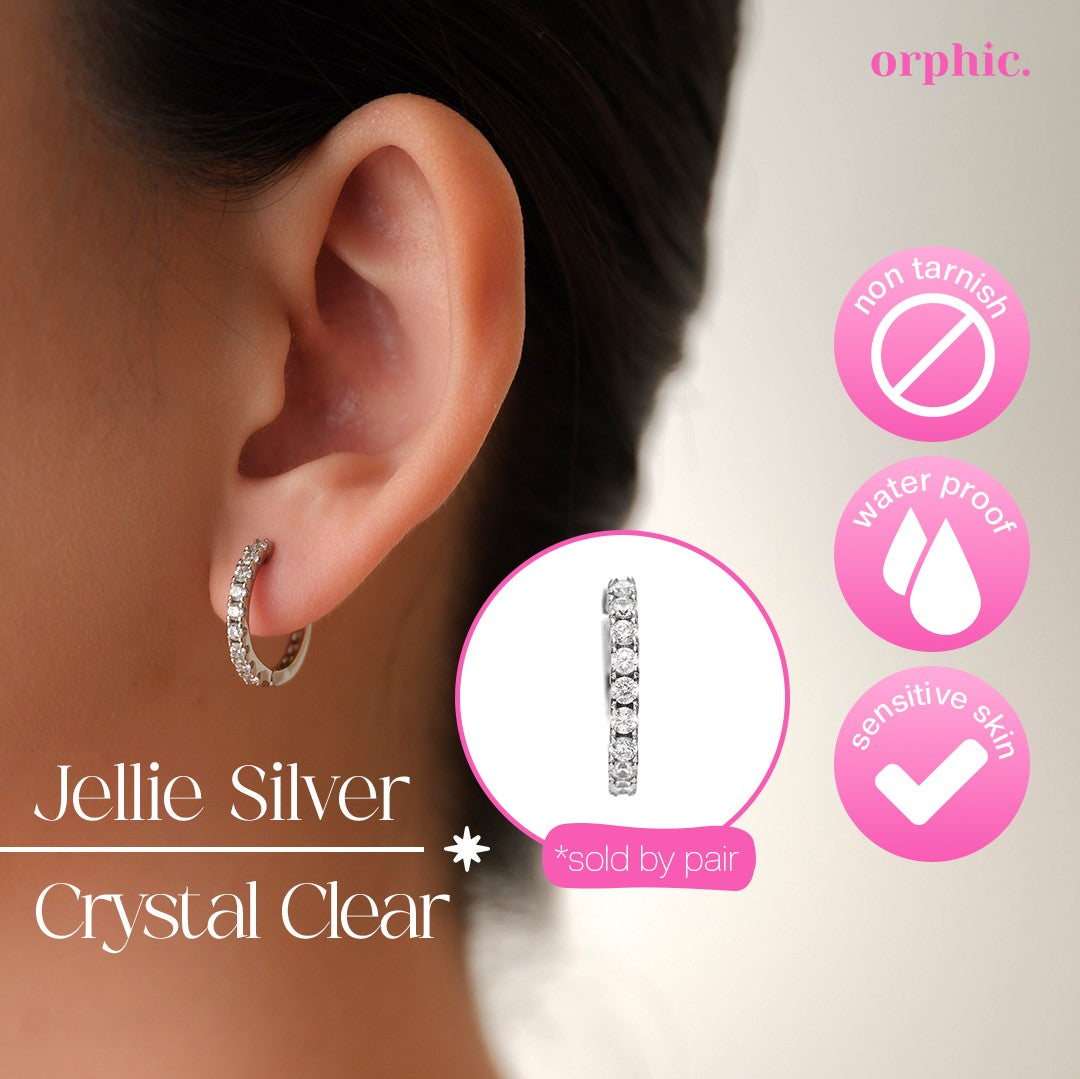 Archive Edit: Last Chance Non-Tarnish & Hypoallergenic Earrings Silver (White Gold Plated)
