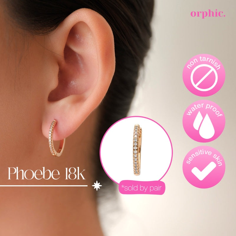 Hoop Earrings 18k Gold Plated #2
