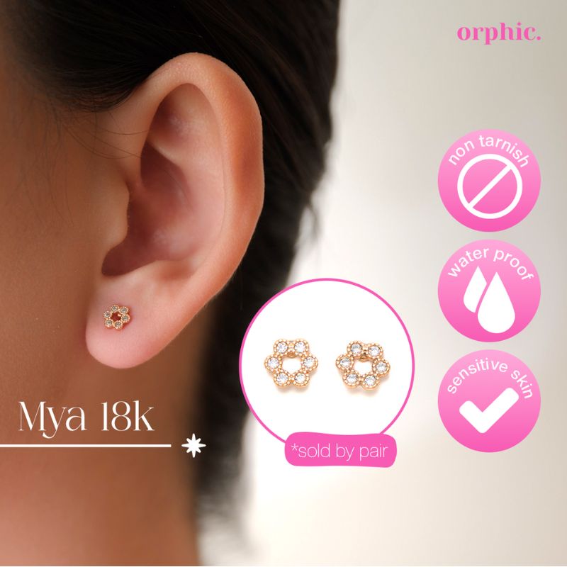 Stud Earrings 18k Gold #2