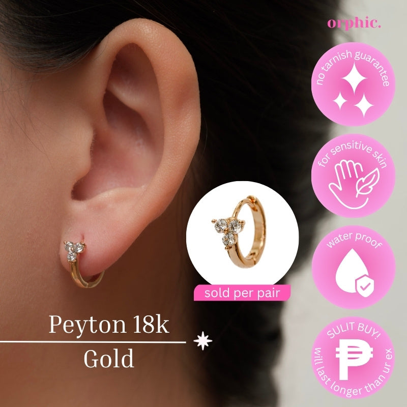 Hoop Earrings 18k Gold Plated #2